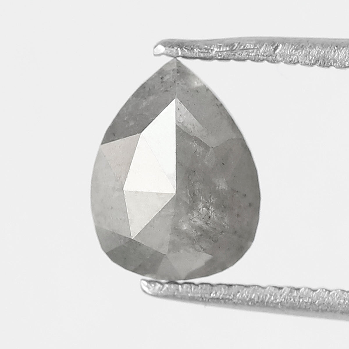 1.49 CT pear Shape Salt and Pepper Diamond 8.40 MM black grey Color Loose Natural Diamond For Wedding Ring