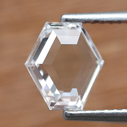 0.88 Ct EF VVS Geometric Rose Cut Diamond, Natural Conflict Free Loose Diamond for Custom Ring, Pendant, Fine Jewelry Making