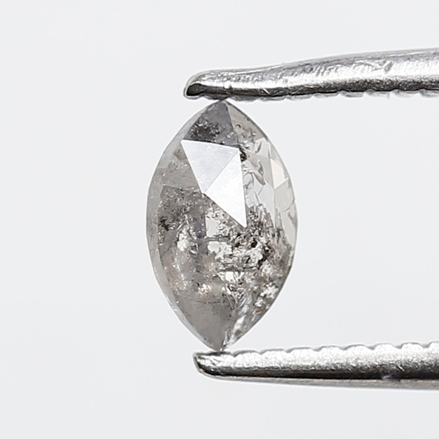 0.33 Ct 5.90 MM Marquise Shape Salt and Pepper Diamond Loose Natural Gray Black Color Diamond
