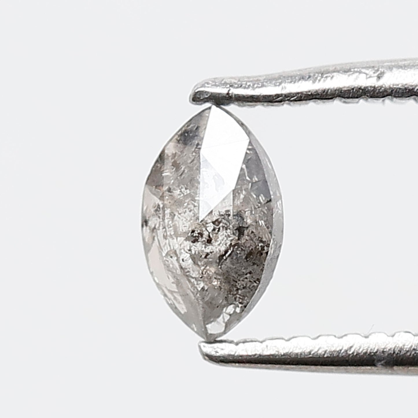 0.33 Ct 5.90 MM Marquise Shape Salt and Pepper Diamond Loose Natural Gray Black Color Diamond