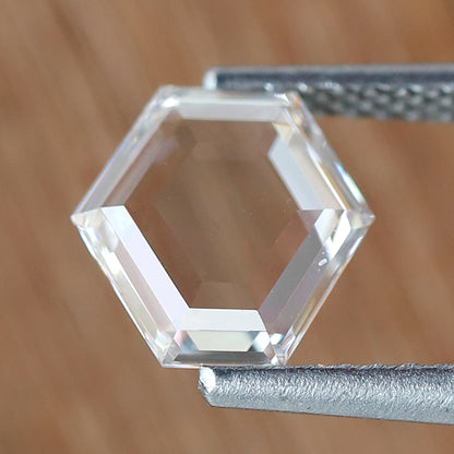 0.88 Ct EF VVS Geometric Rose Cut Diamond, Natural Conflict Free Loose Diamond for Custom Ring, Pendant, Fine Jewelry Making