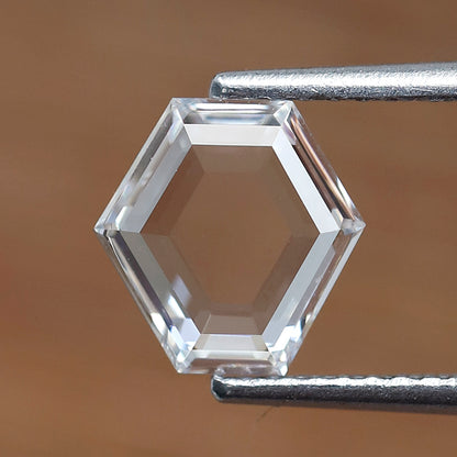 0.88 Ct EF VVS Geometric Rose Cut Diamond, Natural Conflict Free Loose Diamond for Custom Ring, Pendant, Fine Jewelry Making