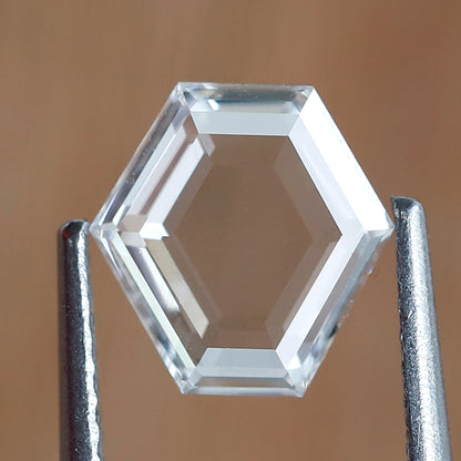 0.88 Ct EF VVS Geometric Rose Cut Diamond, Natural Conflict Free Loose Diamond for Custom Ring, Pendant, Fine Jewelry Making
