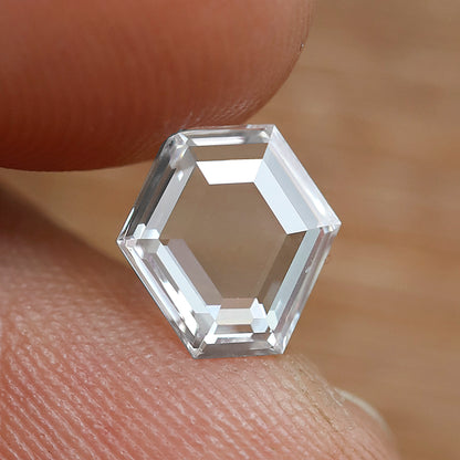 0.88 Ct EF VVS Geometric Rose Cut Diamond, Natural Conflict Free Loose Diamond for Custom Ring, Pendant, Fine Jewelry Making