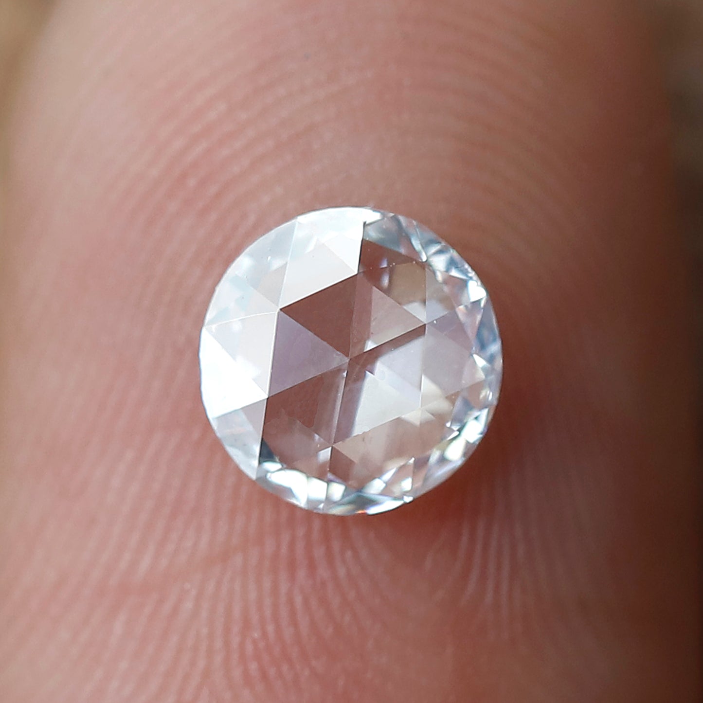 0.64 CT Round Rose cut Diamond | 6.50 x 6.50 mm Natural FG color VS Clarity Loose Diamond For Birthday Gift