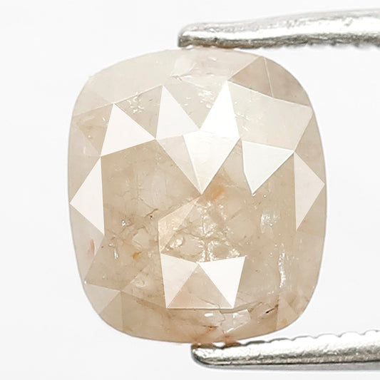 2.06 CT Cushion Cut Grayish Red color Salt and Pepper Diamond Perfect For Engagement Ring