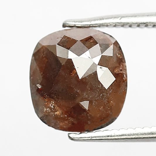 1.64 Ct Cushion Cut Diamond | Natural Reddish Rustic Conflict Free Loose Diamond for Anniversary Ring