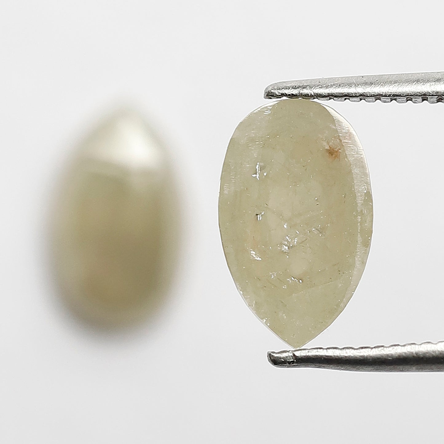 2.86 CT Pear Shape Diamond Pair, Natural Yellowish Loose Rustic Diamonds For Earrings