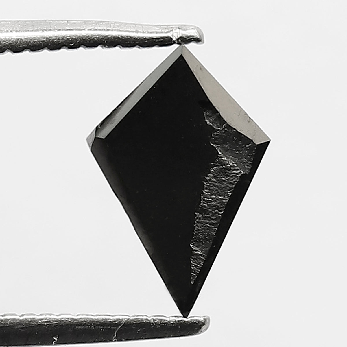 1.05 CT Kite Shape Loose Diamond, Natural Treated 9.4 MM Black Diamond For Wedding Band and Custom Pendant
