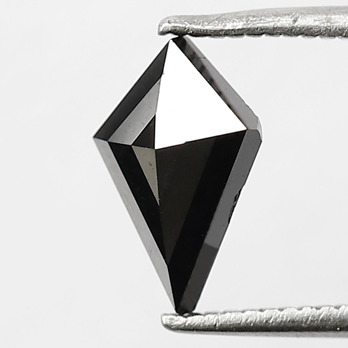 1.05 CT Kite Shape Loose Diamond, Natural Treated 9.4 MM Black Diamond For Wedding Band and Custom Pendant