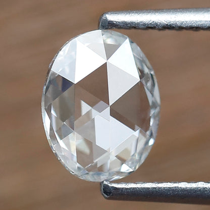 Natural 0.59 Ct Oval Cut Rose Diamond FG- VS, Loose Conflict Free Diamond for Engagement Ring