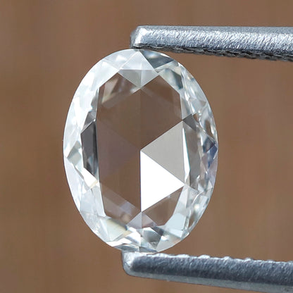 Natural 0.59 Ct Oval Cut Rose Diamond FG- VS, Loose Conflict Free Diamond for Engagement Ring