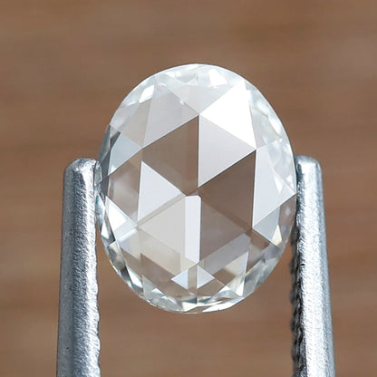Natural 0.59 Ct Oval Cut Rose Diamond FG- VS, Loose Conflict Free Diamond for Engagement Ring