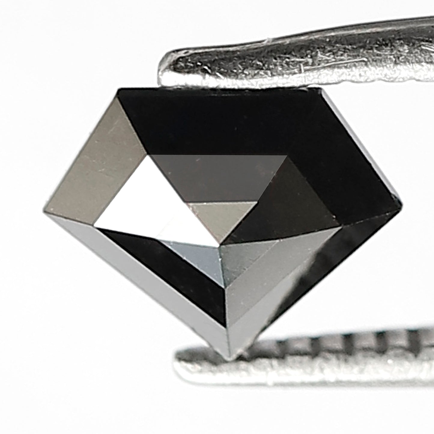 0.79 CT Diamond cut Treated Black Diamond, 5.50 x 6.90 mm Loose Diamond For Anniversary Ring