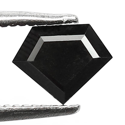 0.79 CT Diamond cut Treated Black Diamond, 5.50 x 6.90 mm Loose Diamond For Anniversary Ring