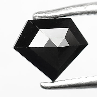 0.79 CT Diamond cut Treated Black Diamond, 5.50 x 6.90 mm Loose Diamond For Anniversary Ring