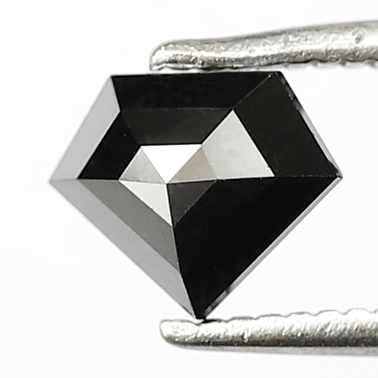 0.79 CT Diamond cut Treated Black Diamond, 5.50 x 6.90 mm Loose Diamond For Anniversary Ring