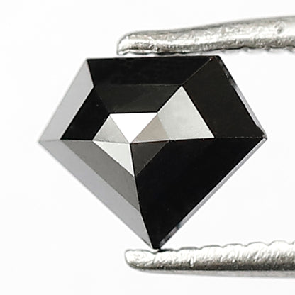 0.79 CT Diamond cut Treated Black Diamond, 5.50 x 6.90 mm Loose Diamond For Anniversary Ring