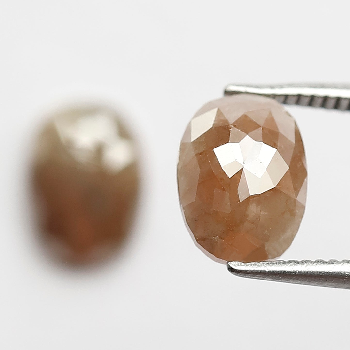 2.66 Ct Oval Shape Rustic Diamond Pair | 8.30 mm Natural Ethical Loose Diamonds