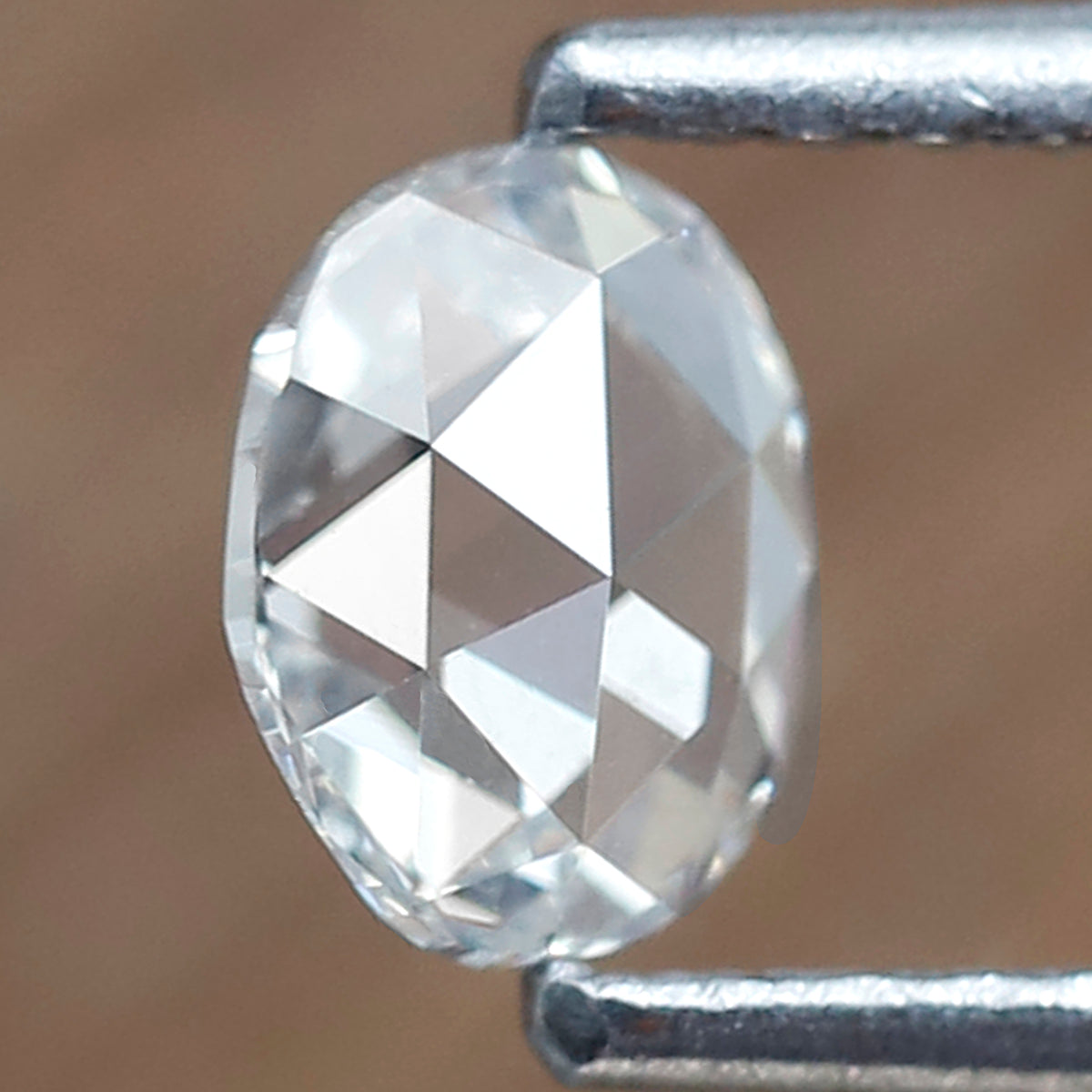 Oval Shape 0.40 Ct Rose Cut Diamond IJ VS Clarity, Natural Loose Diamond for Custom Jewelry, Minimalist Ring Stone