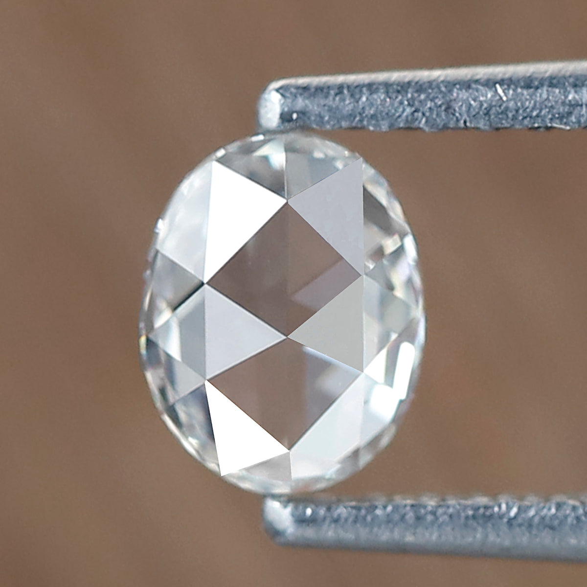 Oval Shape 0.40 Ct Rose Cut Diamond IJ VS Clarity, Natural Loose Diamond for Custom Jewelry, Minimalist Ring Stone