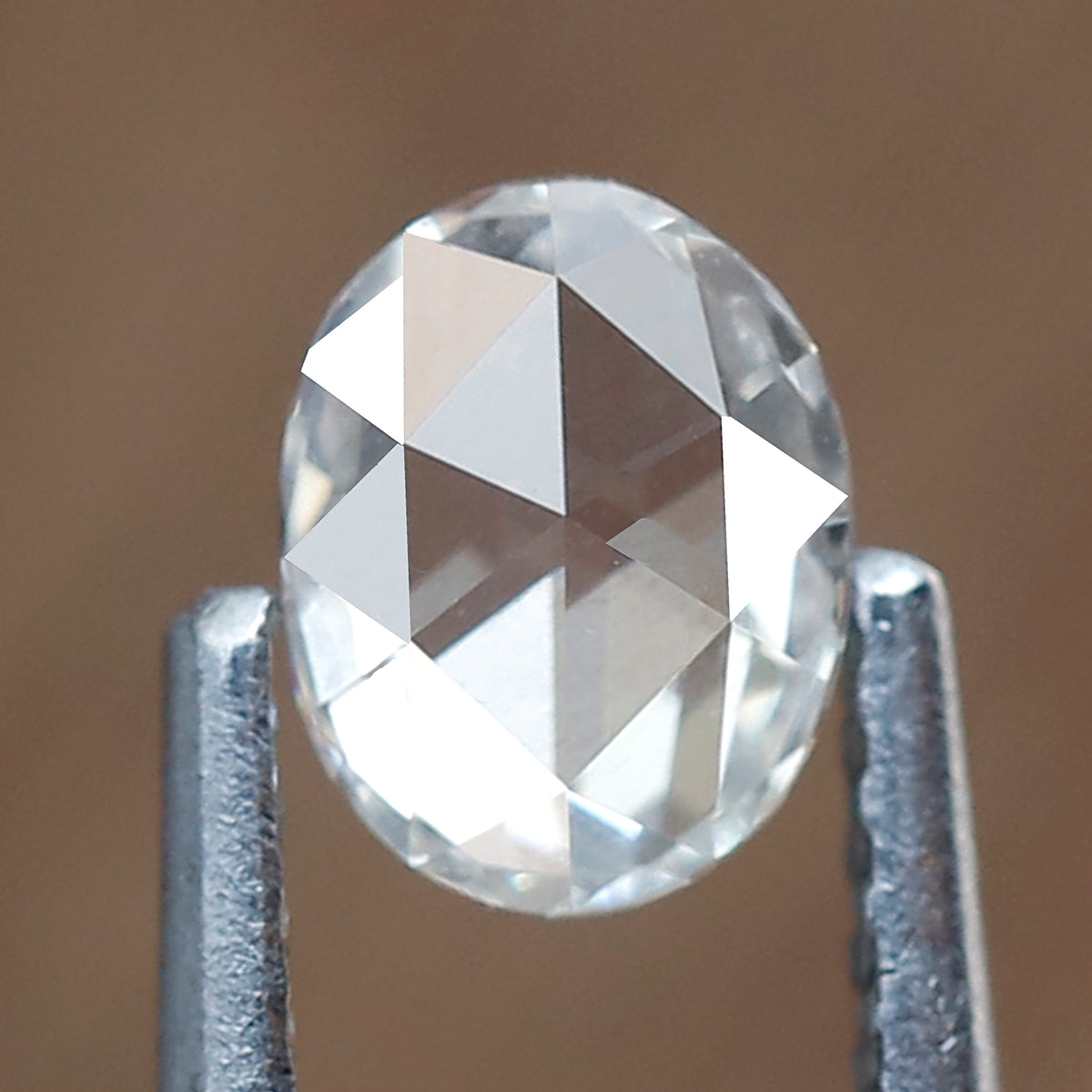 Oval Shape 0.40 Ct Rose Cut Diamond IJ VS Clarity, Natural Loose Diamond for Custom Jewelry, Minimalist Ring Stone
