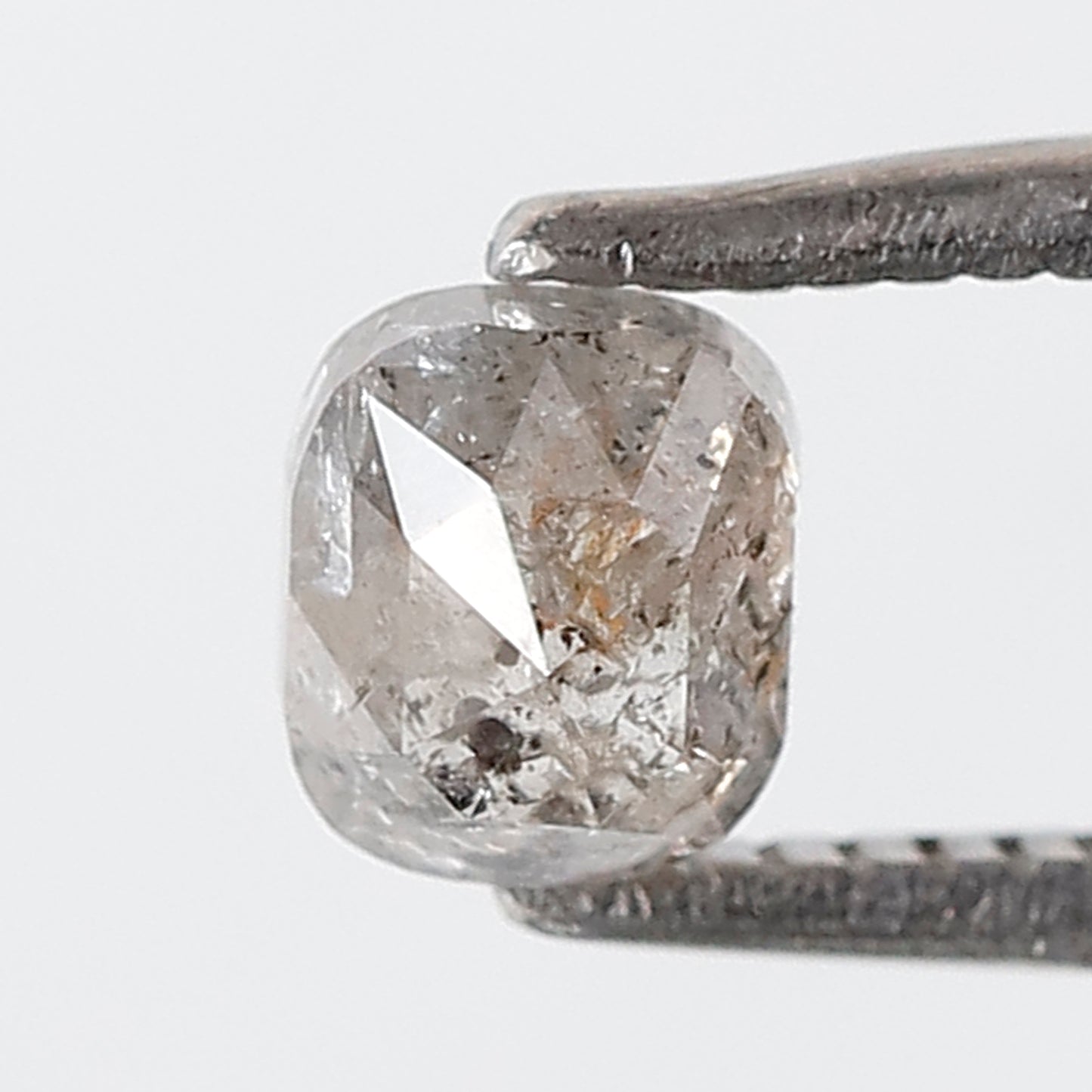 0.58 CT Oval Salt And Pepper Diamond 4 MM Oval Shape Natural Loose Gray Black Color Diamond