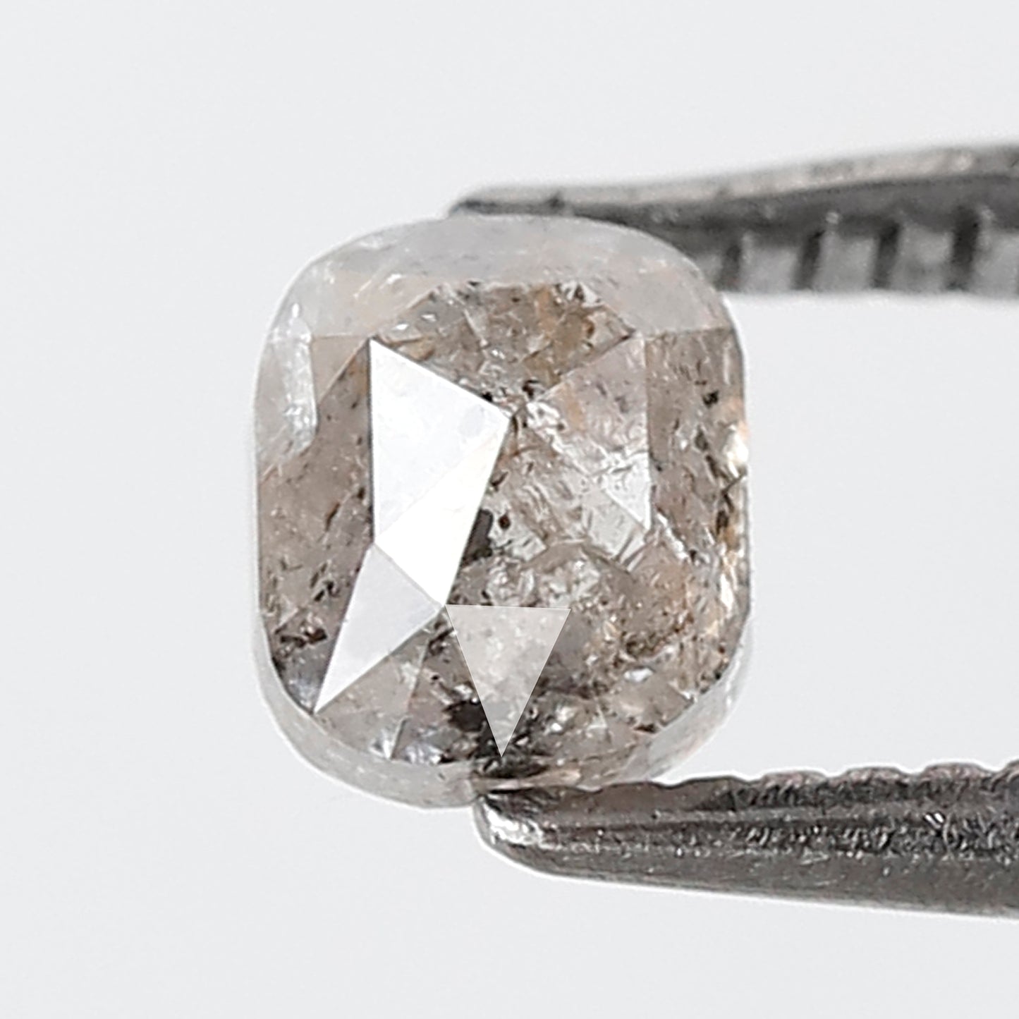 0.58 CT Oval Salt And Pepper Diamond 4 MM Oval Shape Natural Loose Gray Black Color Diamond