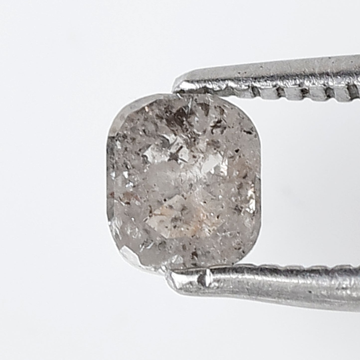 0.58 CT Oval Salt And Pepper Diamond 4 MM Oval Shape Natural Loose Gray Black Color Diamond