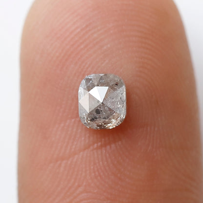 0.58 CT Oval Salt And Pepper Diamond 4 MM Oval Shape Natural Loose Gray Black Color Diamond