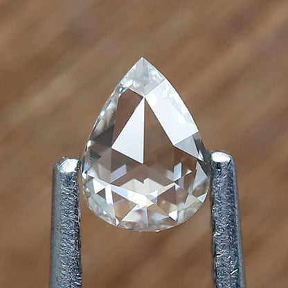 0.34 Ct Pear Shape Rose Cut Diamond GH Color VS Clarity, Natural Loose Diamond, Conflict Free Stone for Ring Making