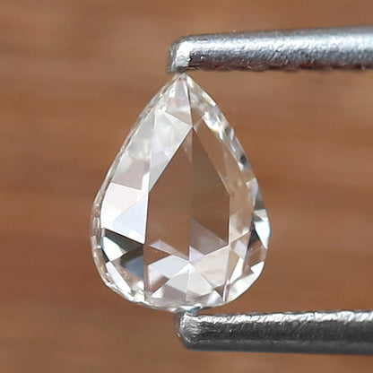 0.34 Ct Pear Shape Rose Cut Diamond GH Color VS Clarity, Natural Loose Diamond, Conflict Free Stone for Ring Making