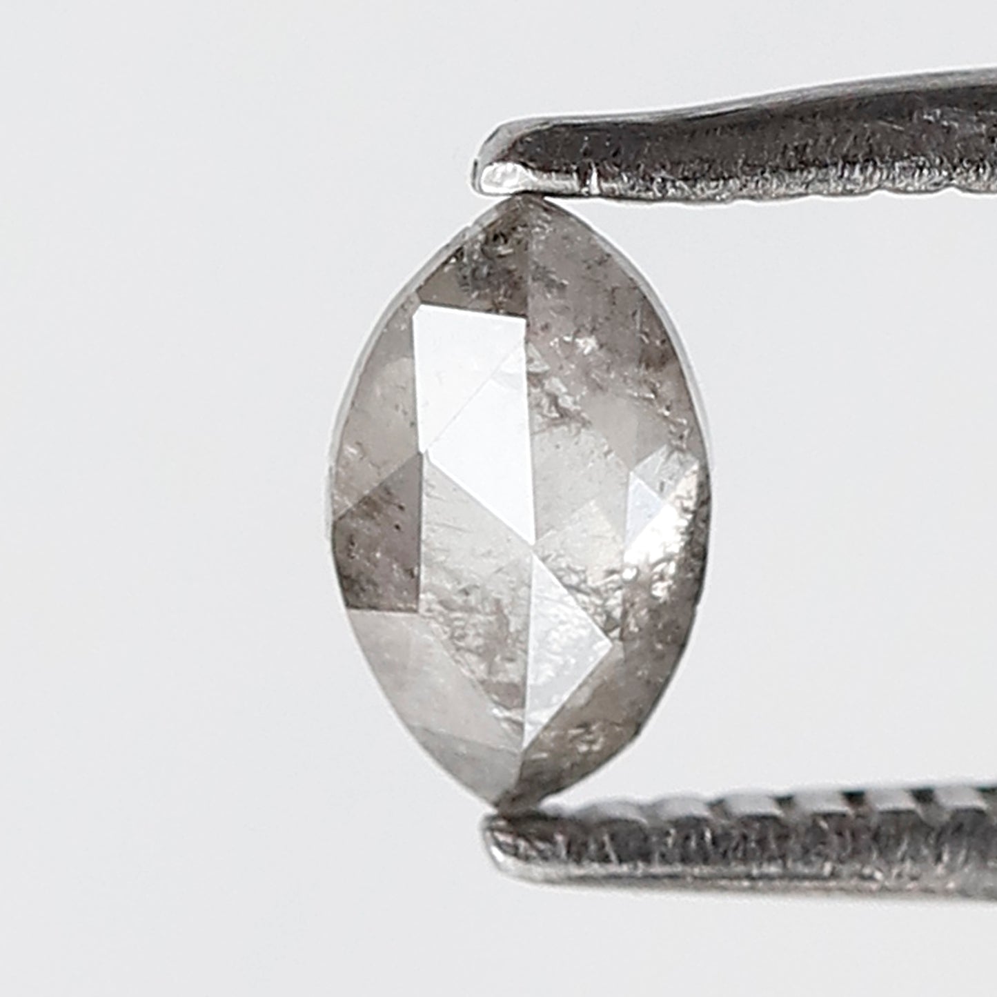 0.32 CT Marquise Shape Natural Loose Diamond 6 MM Gray Black Color Salt and Pepper Diamond