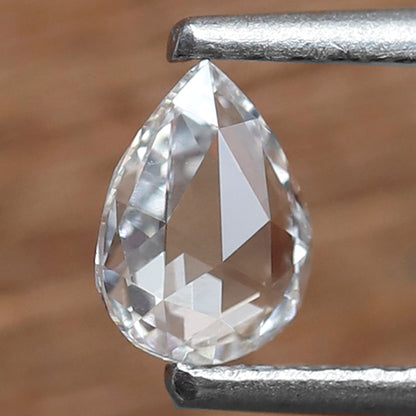 0.25 CT Minimal Pear Rose cut Diamond, Natural EF color VVS Clarity Loose Earth Mined Diamond For Ear Piercing
