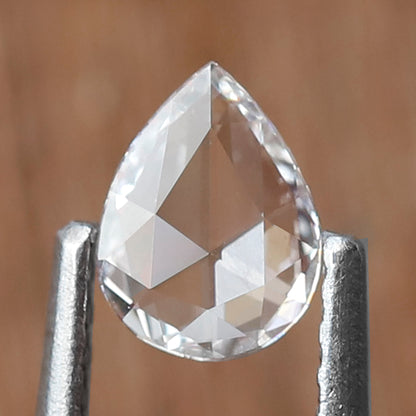0.25 CT Minimal Pear Rose cut Diamond, Natural EF color VVS Clarity Loose Earth Mined Diamond For Ear Piercing