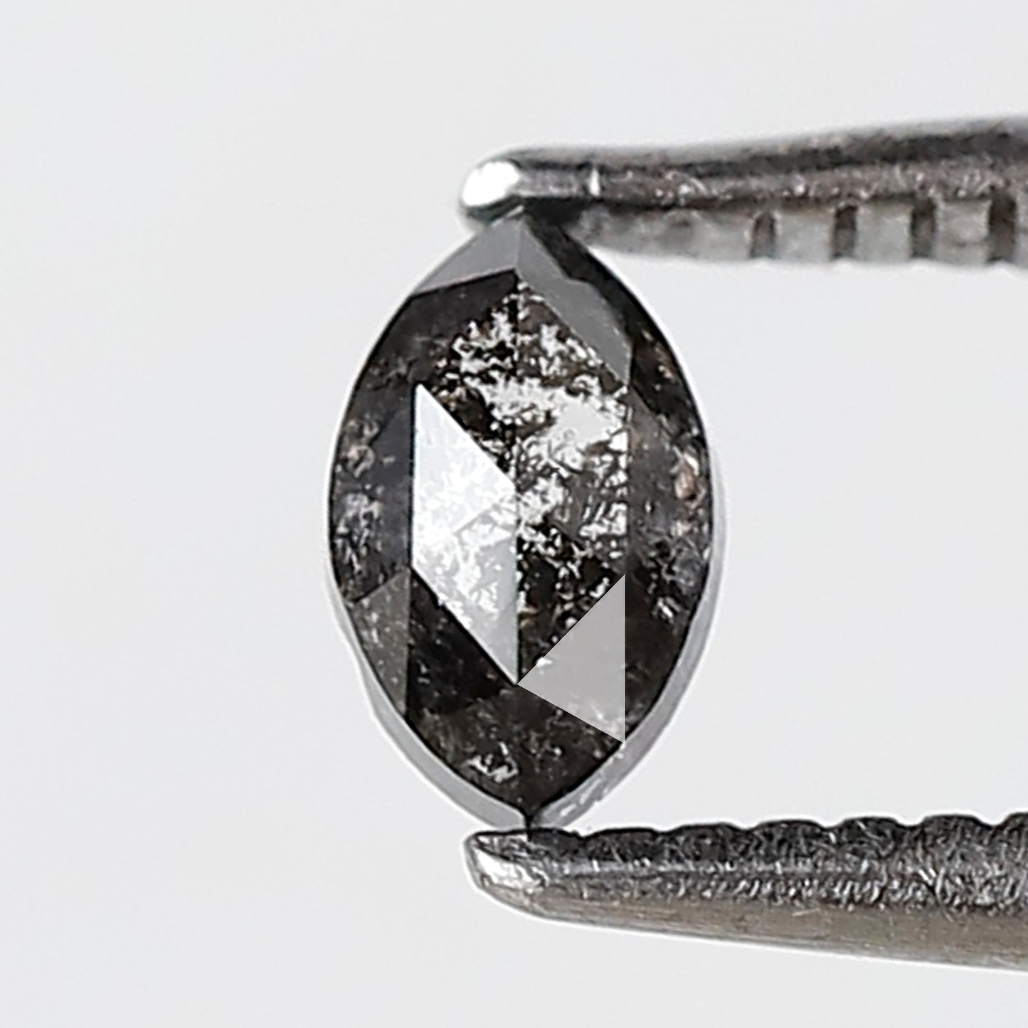 0.30 CT Marquise Shape Salt and Pepper Diamond 5 MM Natural Loose Black Gray Color Diamond