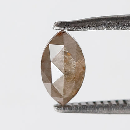 0.45 CT Marquise Shape Salt and Pepper Diamond 6.70 MM Natural Loose Gray Color Diamond