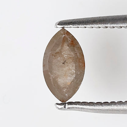 0.45 CT Marquise Shape Salt and Pepper Diamond 6.70 MM Natural Loose Gray Color Diamond