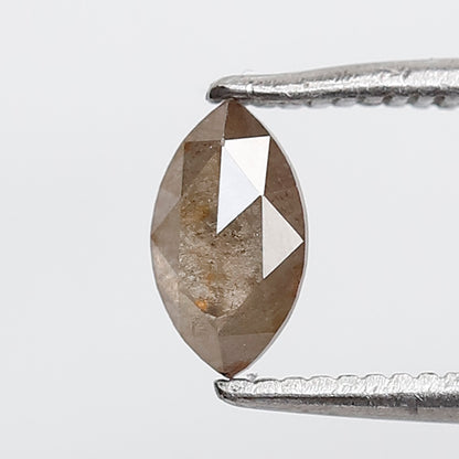 0.45 CT Marquise Shape Salt and Pepper Diamond 6.70 MM Natural Loose Gray Color Diamond