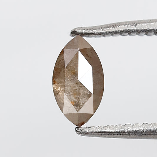 0.45 CT Marquise Shape Salt and Pepper Diamond 6.70 MM Natural Loose Gray Color Diamond