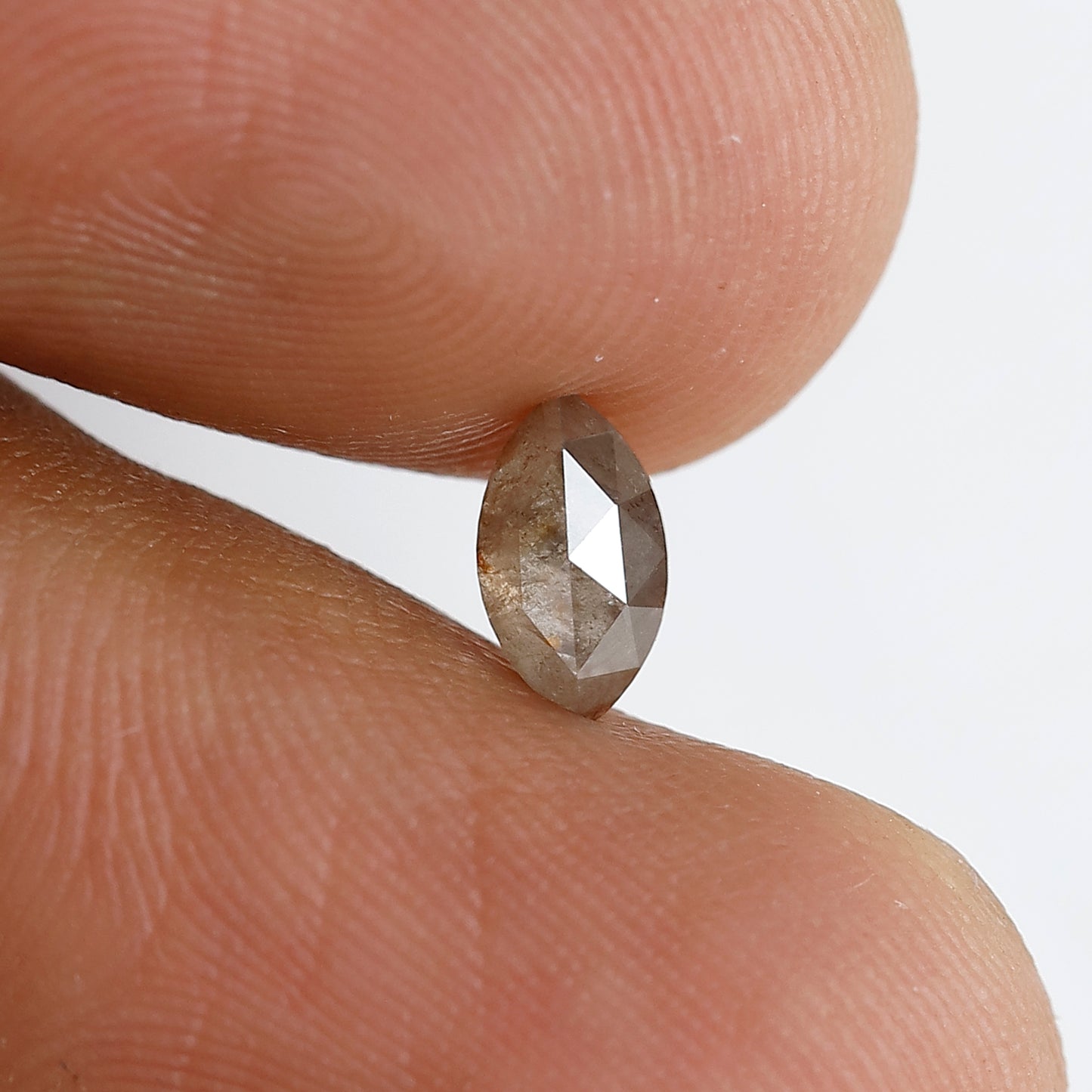 0.45 CT Marquise Shape Salt and Pepper Diamond 6.70 MM Natural Loose Gray Color Diamond