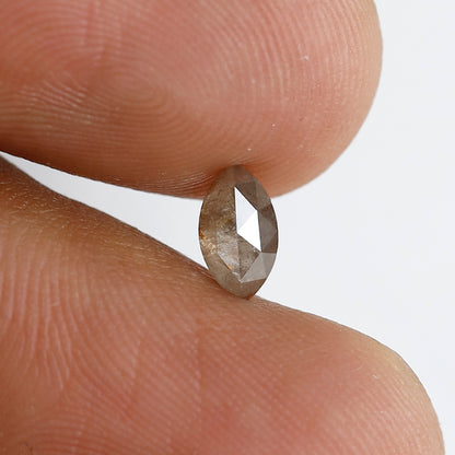 0.45 CT Marquise Shape Salt and Pepper Diamond 6.70 MM Natural Loose Gray Color Diamond