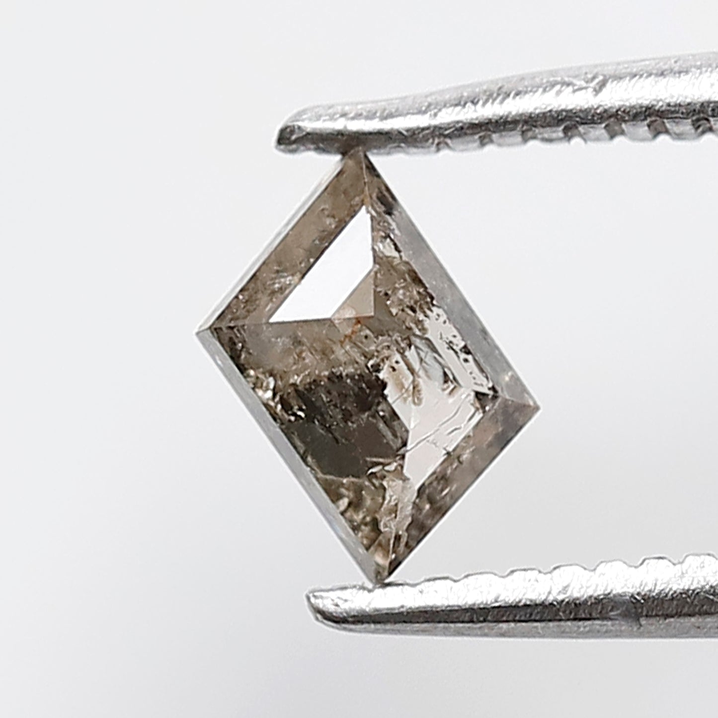 0.44 CT 4.50 MM Geometric Shape Gray Black Color Diamond Loose Natural Salt and Pepper Diamond