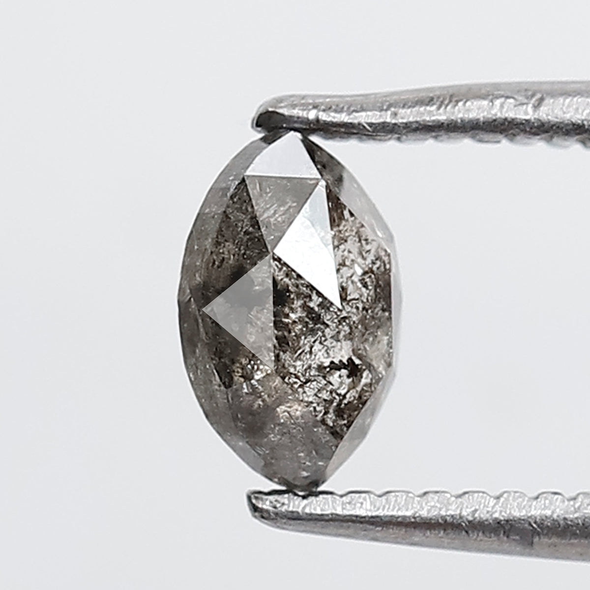 0.46 CT Marquise Shape Salt and Pepper Diamond 6 MM Gray Black Color Natural Loose Diamond