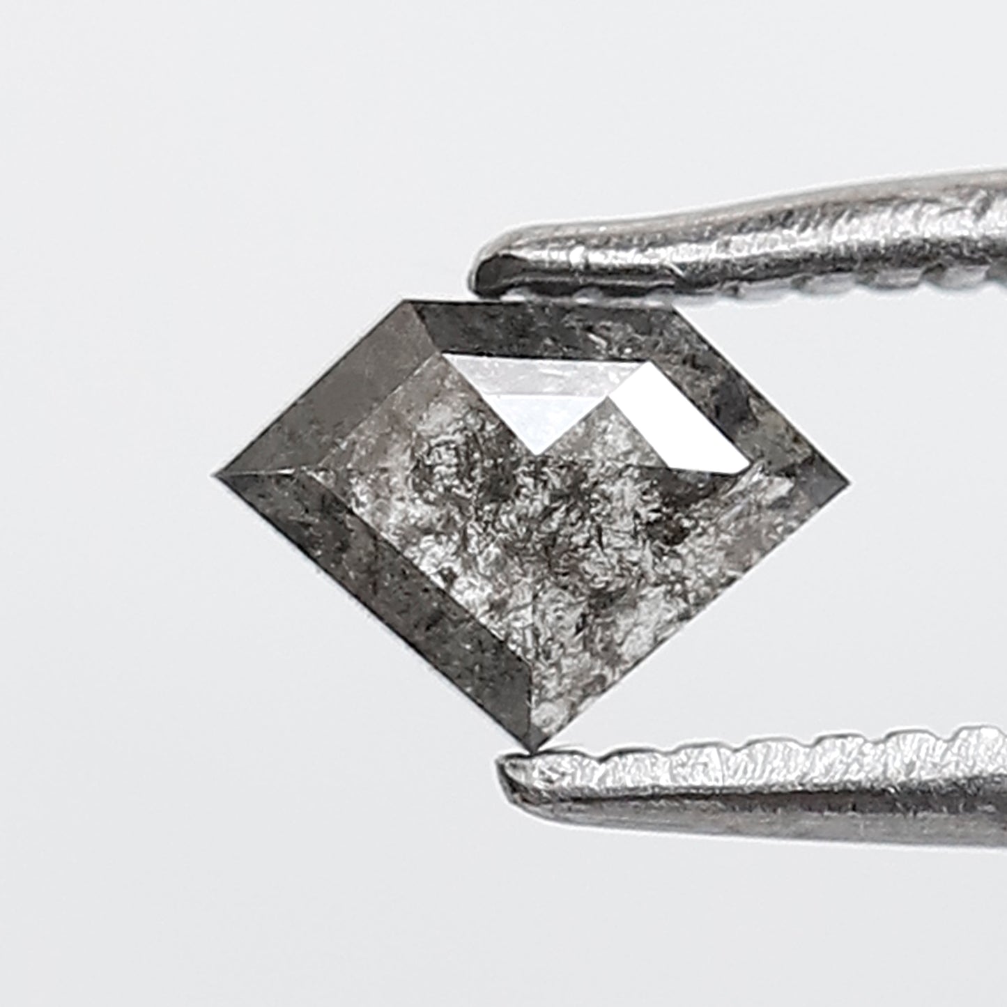 0.30 CT Geometric Shape Salt and Pepper Diamond 4 MM Gray Black Color Natural Loose Diamond