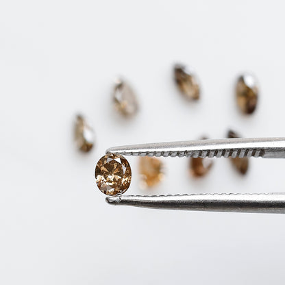 0.97 CT Natural Loose Diamond 3.5 to 4.5 MM 8 Pieces Mix Fancy Champagne Color Diamond Pear cut Marquise Shape, Oval Cut Diamond For Jewelry