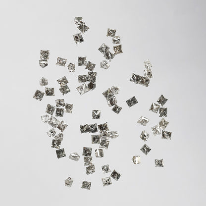 1.08 Ct Princess Cut Diamond Lot | 73 Pcs Gray Black Salt & Pepper Natural Loose Diamonds