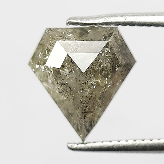 2.33 Ct Pentagon Shape Gray Black Salt & Pepper Diamond | Natural Loose Conflict Free Diamond