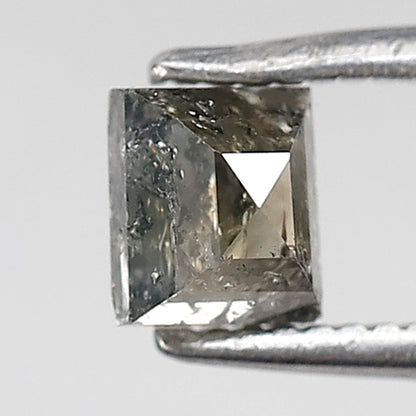 0.67 CT Geometric Shape Salt and Pepper Diamond 4.50 MM greenish Color Loose Natural Diamond For Wedding Ring