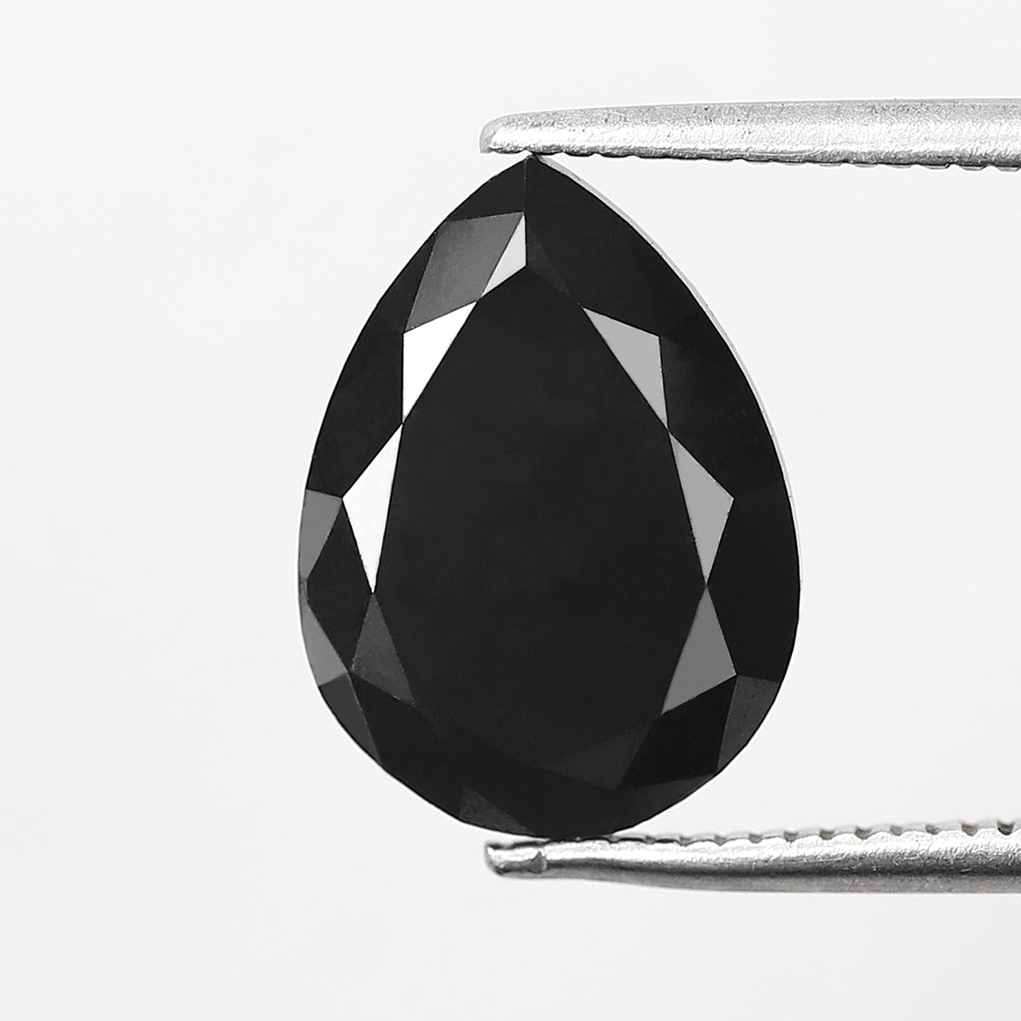 Natural Treated Black Pear Shape Diamond 3.83 CT, AAA Quality Loose Diamond for Bridal Jewelry Gift
